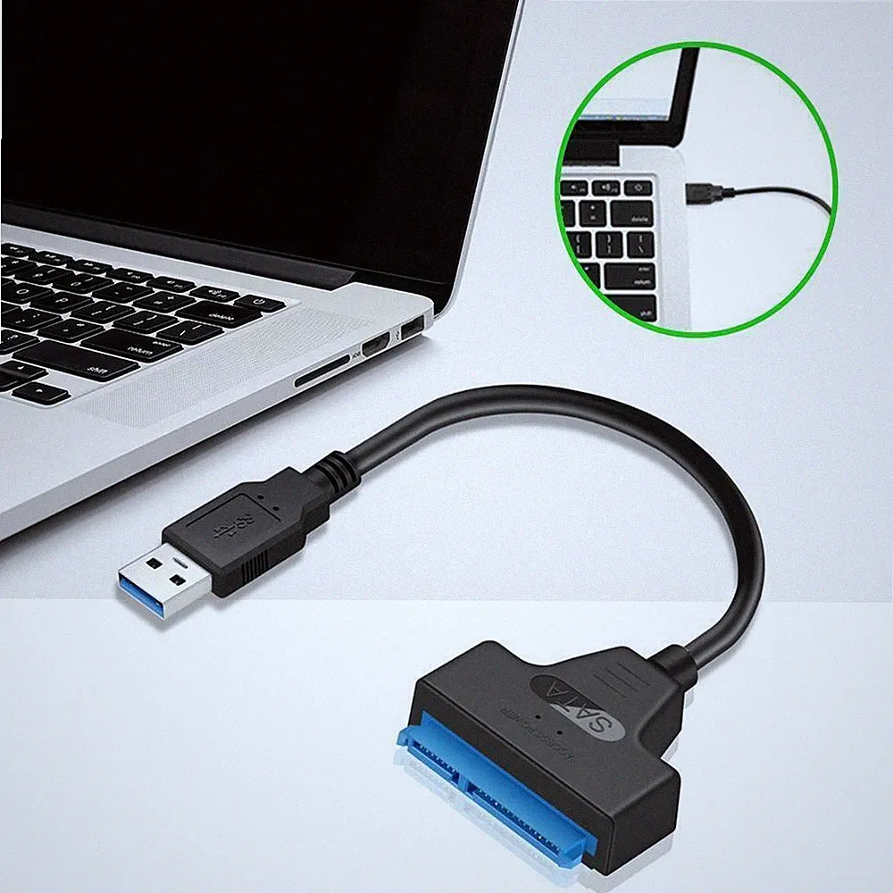USB 3.0 to SATA Hard Drive Adapter Cable 2.5" SATA to USB 3.0 Converter for HDD